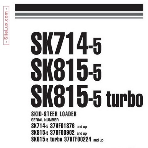 Product picture Komatsu SK714-5 SK815-5 & SK815-5 Turbo Skid Steer Loader Se